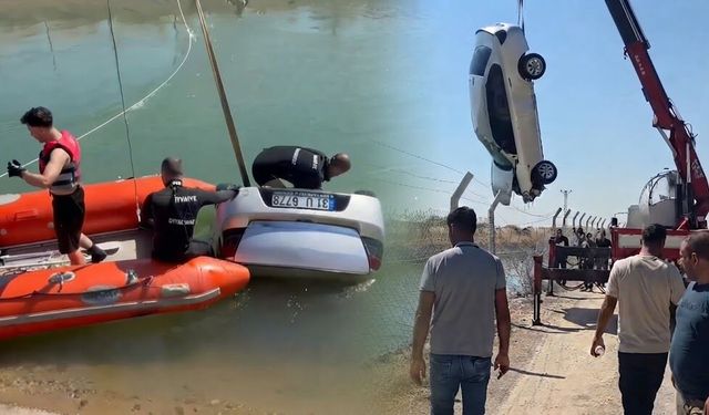 Diyarbakır’da korkutan kaza: Otomobil su kanalına uçtu
