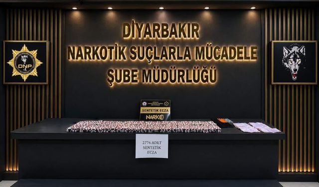 Diyarbakır uyuşturucu operasyonu: Binlerce sentetik ecza ele geçirildi