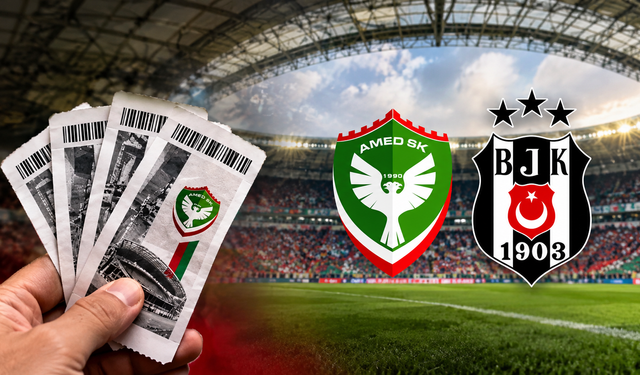 Amedspor-Beşiktaş maçının biletleri satışa çıktı