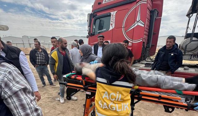 Park halindeki Tırın içinden ölü çıktı