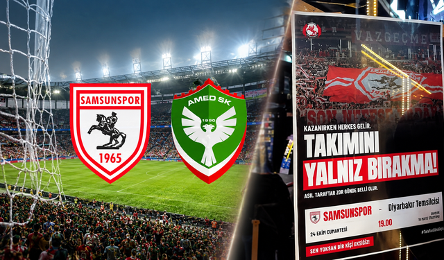 Amedspor’un adını anmadılar: Samsun’daki afişler tepki çekti