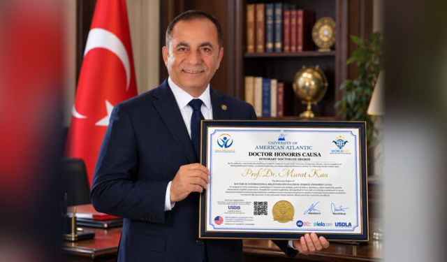 Prof. Dr. Murat Kan’a uluslararası alanda onursal unvan