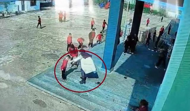 Diyarbakır’da küçük öğrenci ölümden döndü: O anlar kamerada