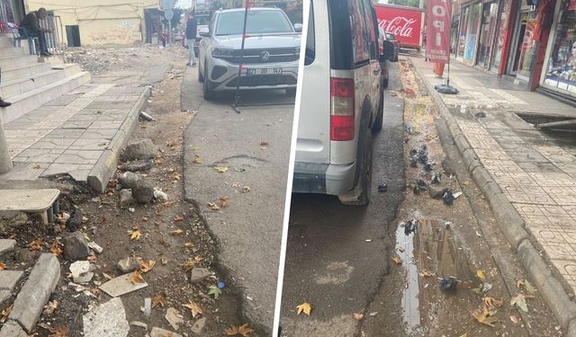 Diyarbakır Bağlar’da 2 aylık asfaltın hali tepki çekti!