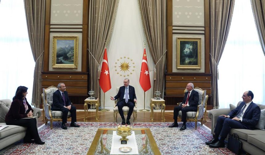 Cumhurbaşkanı Erdoğan, DEM Parti heyetini kabul etti