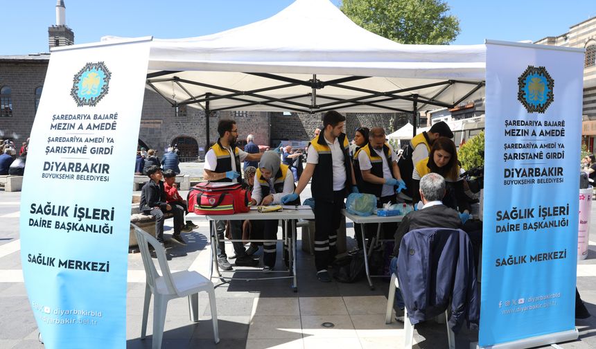 Diyarbakır’da vatandaşlara ücretsiz sağlık hizmeti