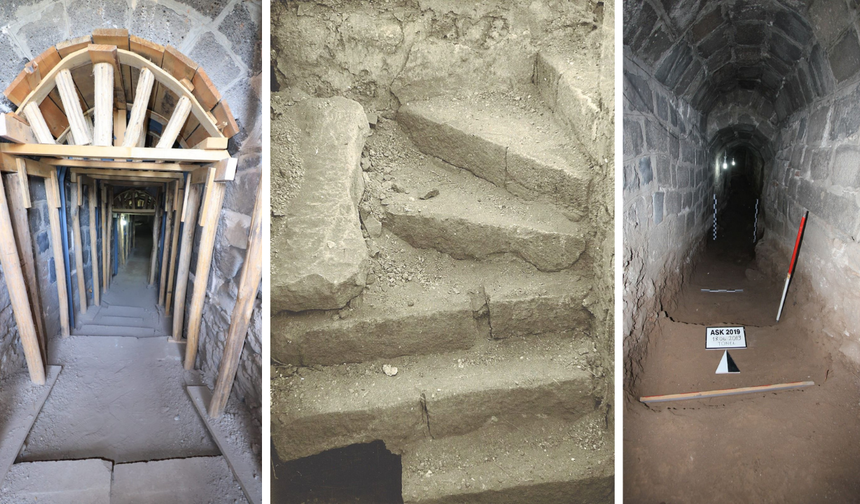 Amida Höyük’te gizli kaçış tüneli gün yüzüne çıktı
