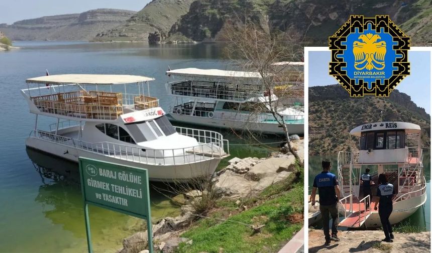 Diyarbakır Eğil’de tekneler yasak kararına uymuyor