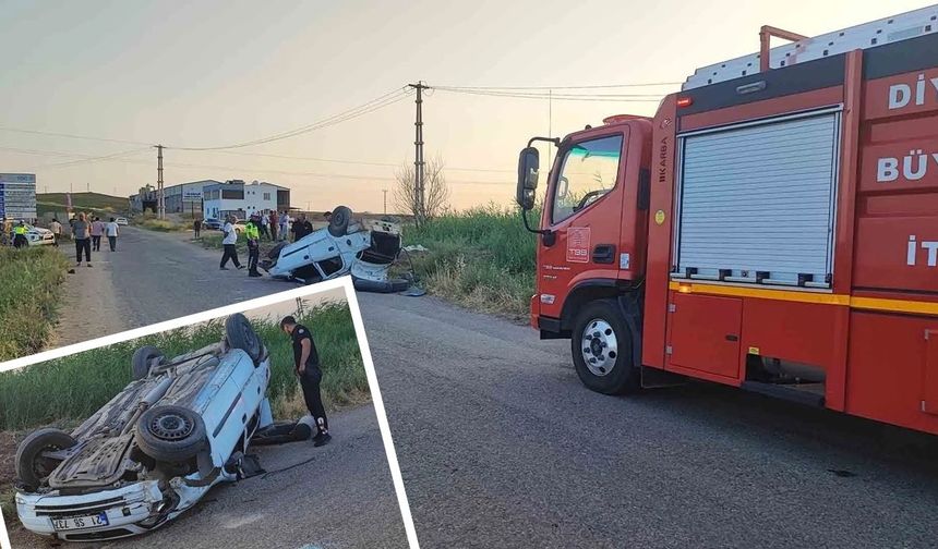 Diyarbakır’da garip kaza: 1 ölü, 4 yaralı