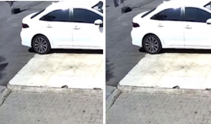 Diyarbakır'da trafik kazası güvenlik kamerasına yansıdı
