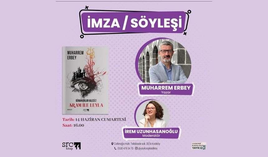 Diyarbakırlı yazar Muharrem Erbey'in  yeni kitabı okurla buluşuyor
