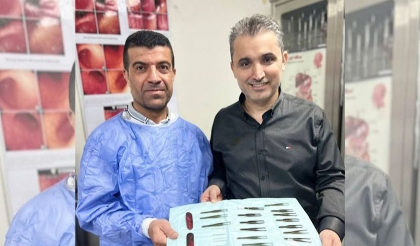 Karnından 16 cımbız ve 8 iğne çıkarıldı