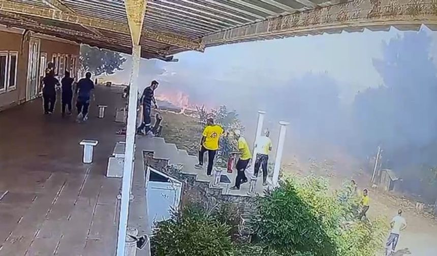 Diyarbakır OSB'de anız yangını; Facia kıl payı atlatıldı!