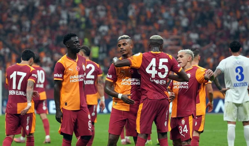 Galatasaray, Rize karşısında 4’te 4 yaptı