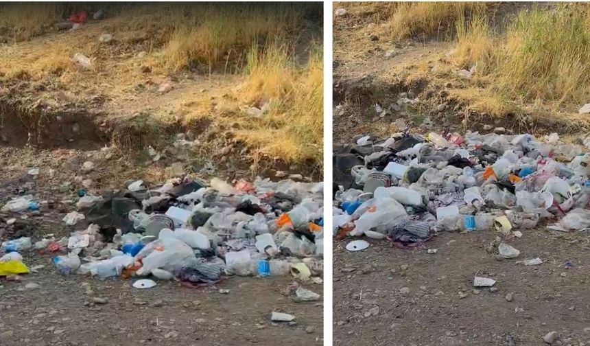 Diyarbakır’da piknik alanının içler acısı hali