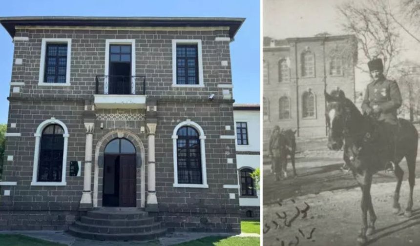 Tarihe Işık Tutan Kare; 1917’de Diyarbakır Müzesinde Atatürk