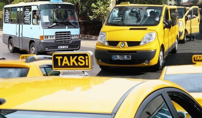 Taksi ve dolmuşlara vergi geldi, zam kapıda