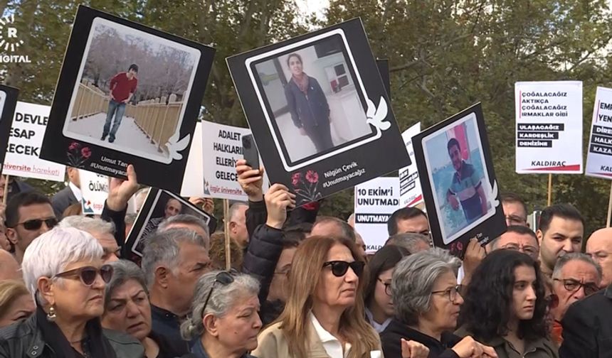 Ankara Garı’nda 10. yıl anması: Unutmadık, unutturmayacağız