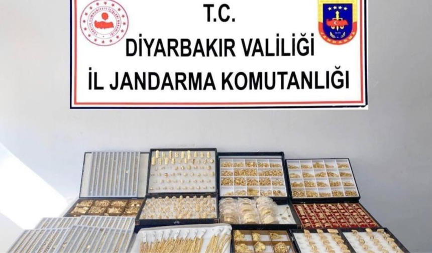 Diyarbakır’da kaçak altın operasyonu