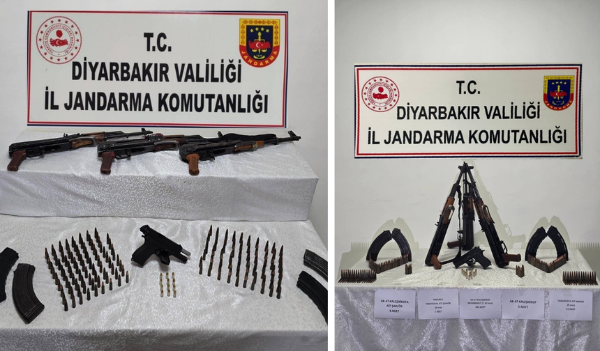 Diyarbakır’da kaçak silah operasyonu
