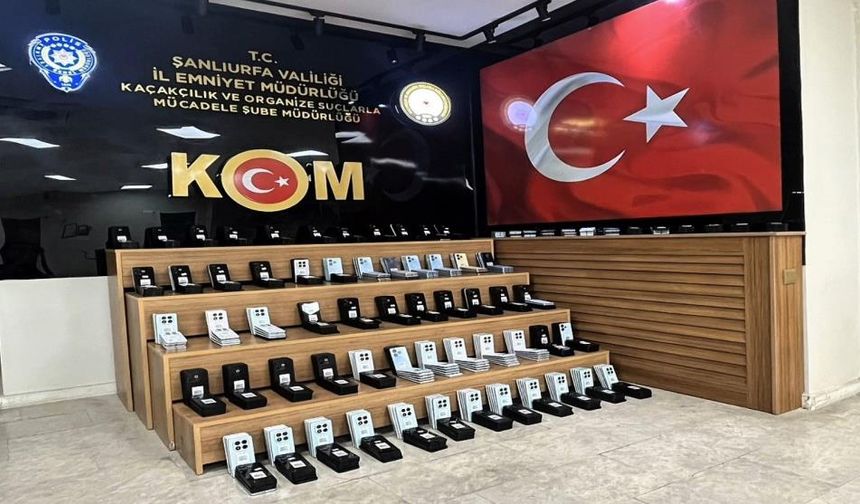 Şanlıurfa'da kaçak telefon operasyonu