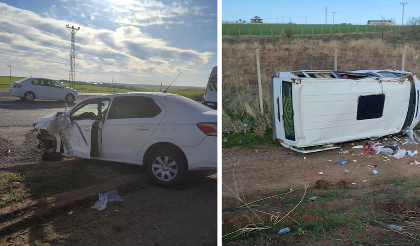 Diyarbakır'da otomobil ile minibüs çarpıştı: Çok sayıda yaralı