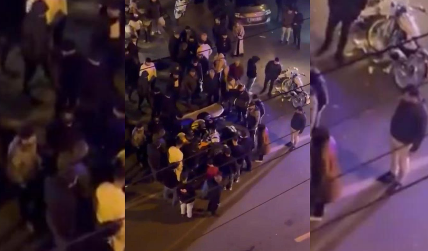 Diyarbakır’da motosiklet devrildi, sürücünün çığlıkları yürek dağladı