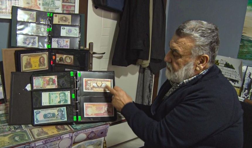 40 yıllık para koleksiyonunu Gazze için satacak