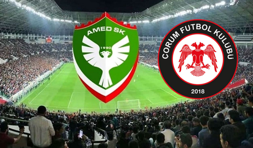Diyarbakır’da dev kapışma! Amedspor–Çorum FK muhtemel 11’leri