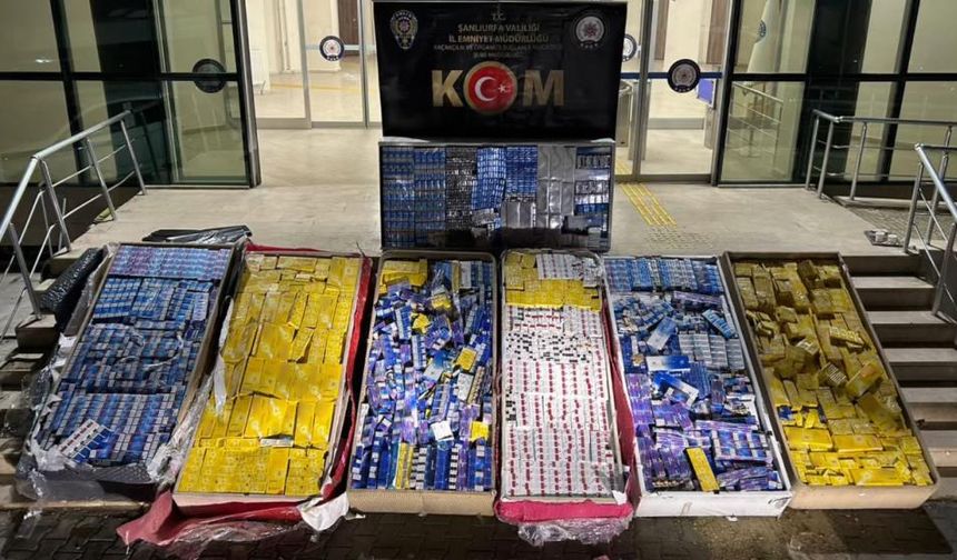 40 bin paket kaçak sigara ele geçirildi