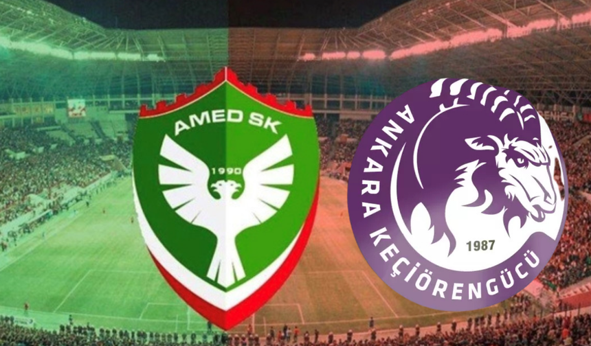 Amedspor, deplasmanda şampiyonluk peşinde: Keçiörengücü ile karşılaşıyor