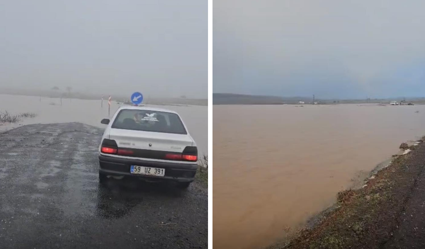 Diyarbakır’da sağanak yağış ulaşımı engelledi