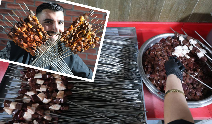 Diyarbakır’ın tescilli ciğer kebabı ramazan sofralarını süslüyor