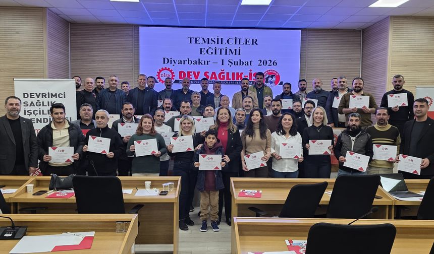 DİSK/DEV Sağlık-İş Diyarbakır’da Bölge Temsilciler Kurulu Eğitimini gerçekleştirdi