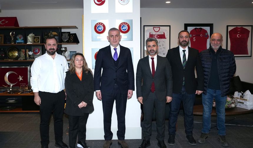 Amedspor Başkanı Eren'den, TFF Başkanı Hacıosmanoğlu'na Ziyaret