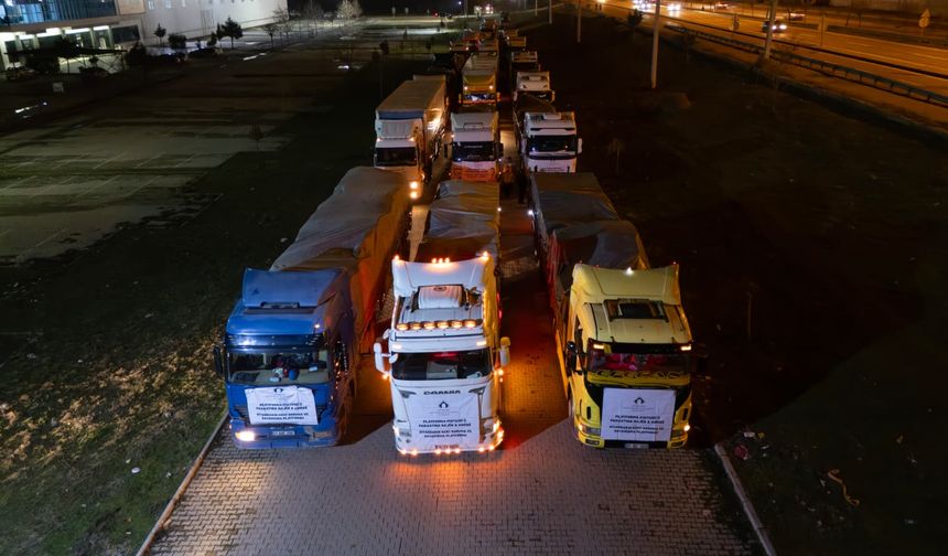 Diyarbakır’dan sınırı aşan dayanışma: 25 TIR Kobanê’de