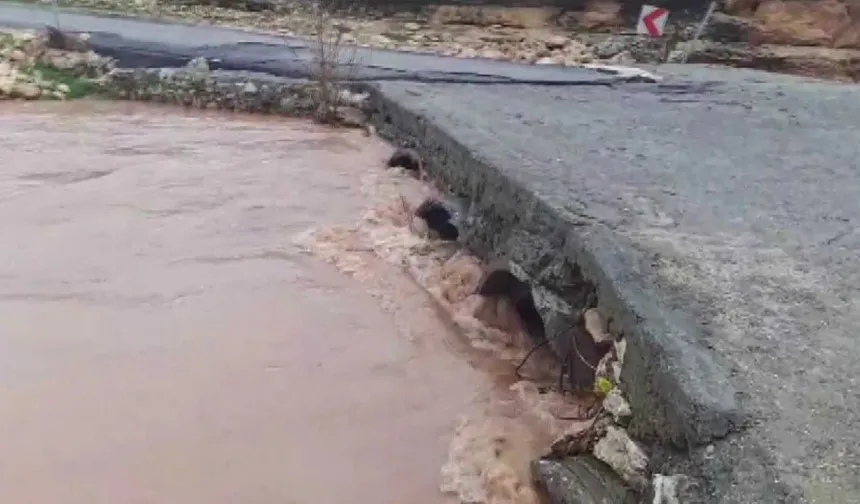 Diyarbakır'da sağanak nedeni ile dereler taştı