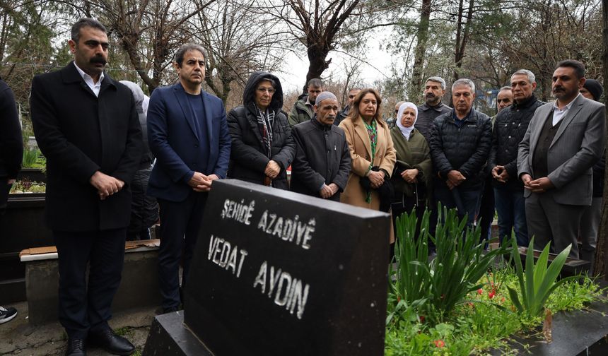 Diyarbakır’da bayram günü dikkat çeken anma: Vedat Aydın unutulmadı