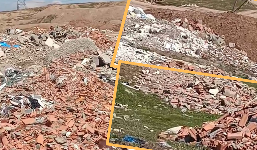Diyarbakır Bismil’de utanç manzarası: Çöp ve moloz yığınları dağ oldu!