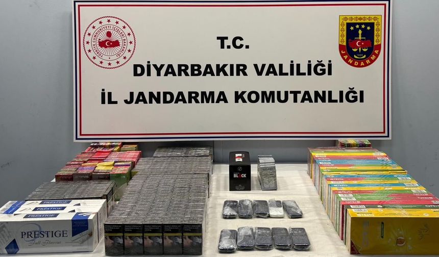 Diyarbakır’da binlerce kaçak ürün ele geçirildi