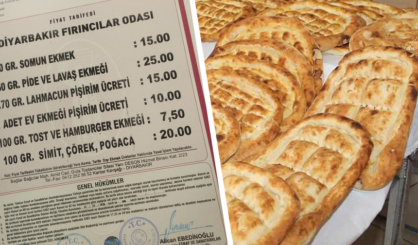 Diyarbakır’da ekmeğe çifte zam: Hem fiyat arttı hem gramaj düştü