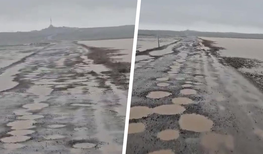 Diyarbakır’da bozuk yollar tepki çekti