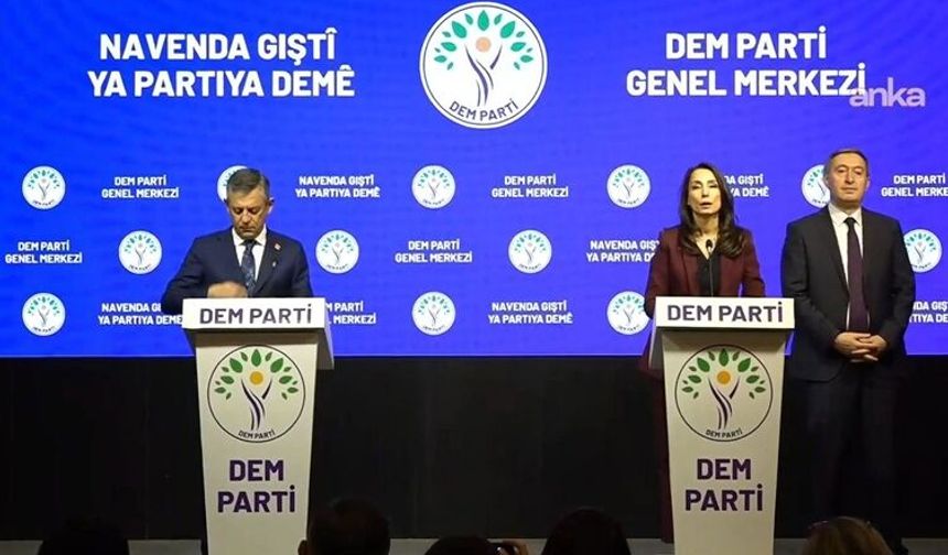CHP DEM Parti’yi ziyaret etti, gündem ara seçim oldu