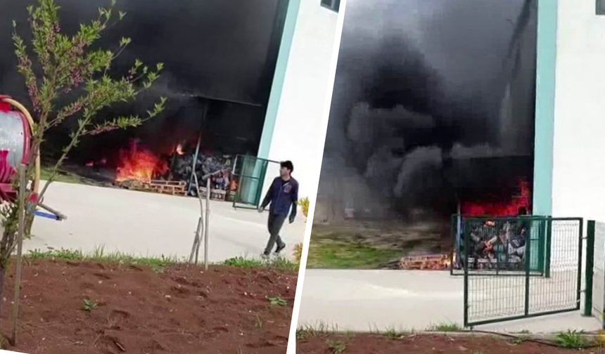 Diyarbakır’da korkutan yangın: OSB’de depo alev alev yandı