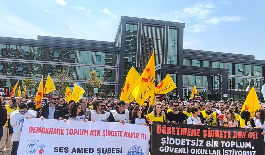 Okul saldırıları Diyarbakır’da protesto edildi