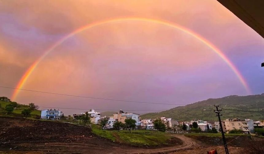 Diyarbakır’da yağmur sonrası görsel şölen