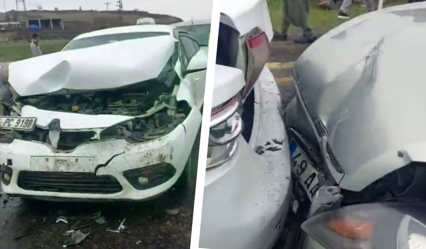 Diyarbakır'da cenaze konvoyu kaza yaptı: Yaralılar var