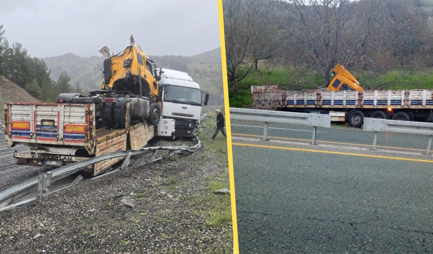 Diyarbakır karayolunda şaşırtan olay: Kazayı taşıyan tır da kaza yaptı