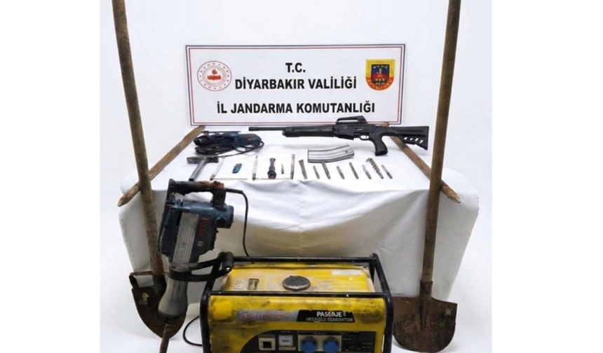 Diyarbakır’da kaçak kazıya suçüstü