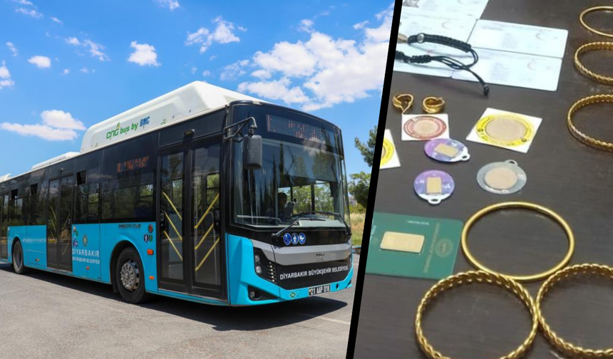 Diyarbakır’da altın dolu çanta otobüste unutuldu